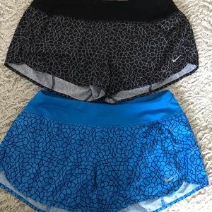 Nike running shorts pair
